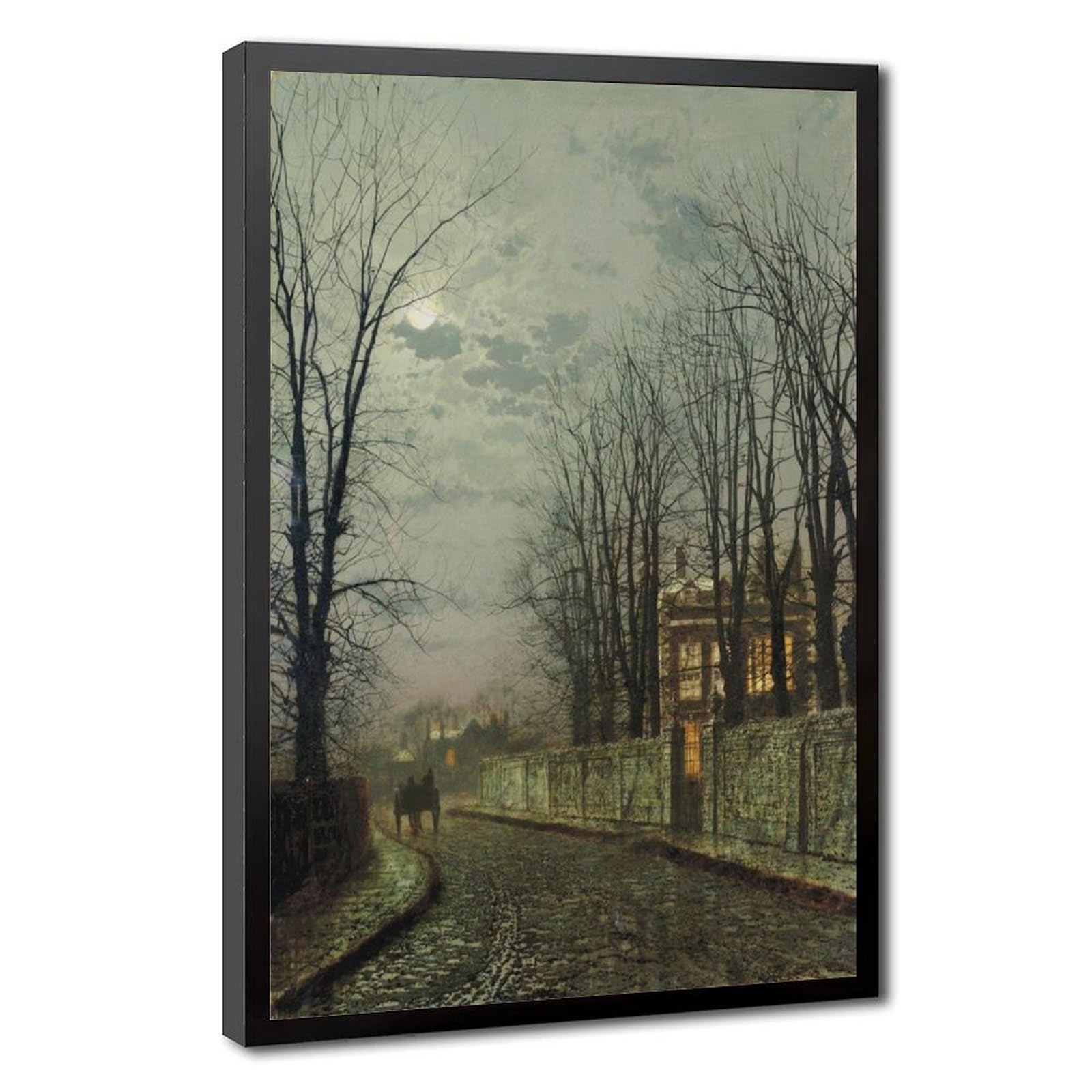 A Wintry Moon John Atkinson Grimshaw pour sublimer un mur blanc de bureau - 8