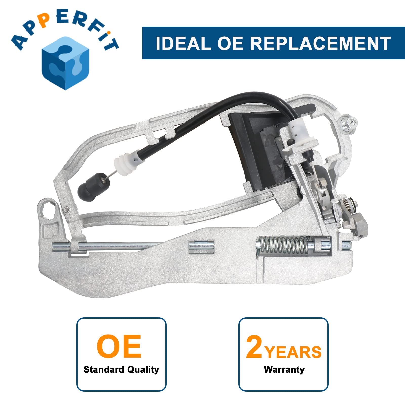 APPERFiT Door Handle Carrier (Rear Door Left Driver Side) Compatible with BMW E53 X5 2000-2006 Replaces 51218243635