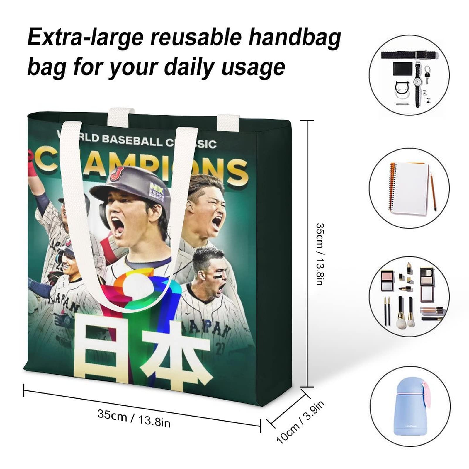 WBC  サムライジャパン トートバッグ 侍ジャパン ミニキャンバストート 日本代表 野球グッズ