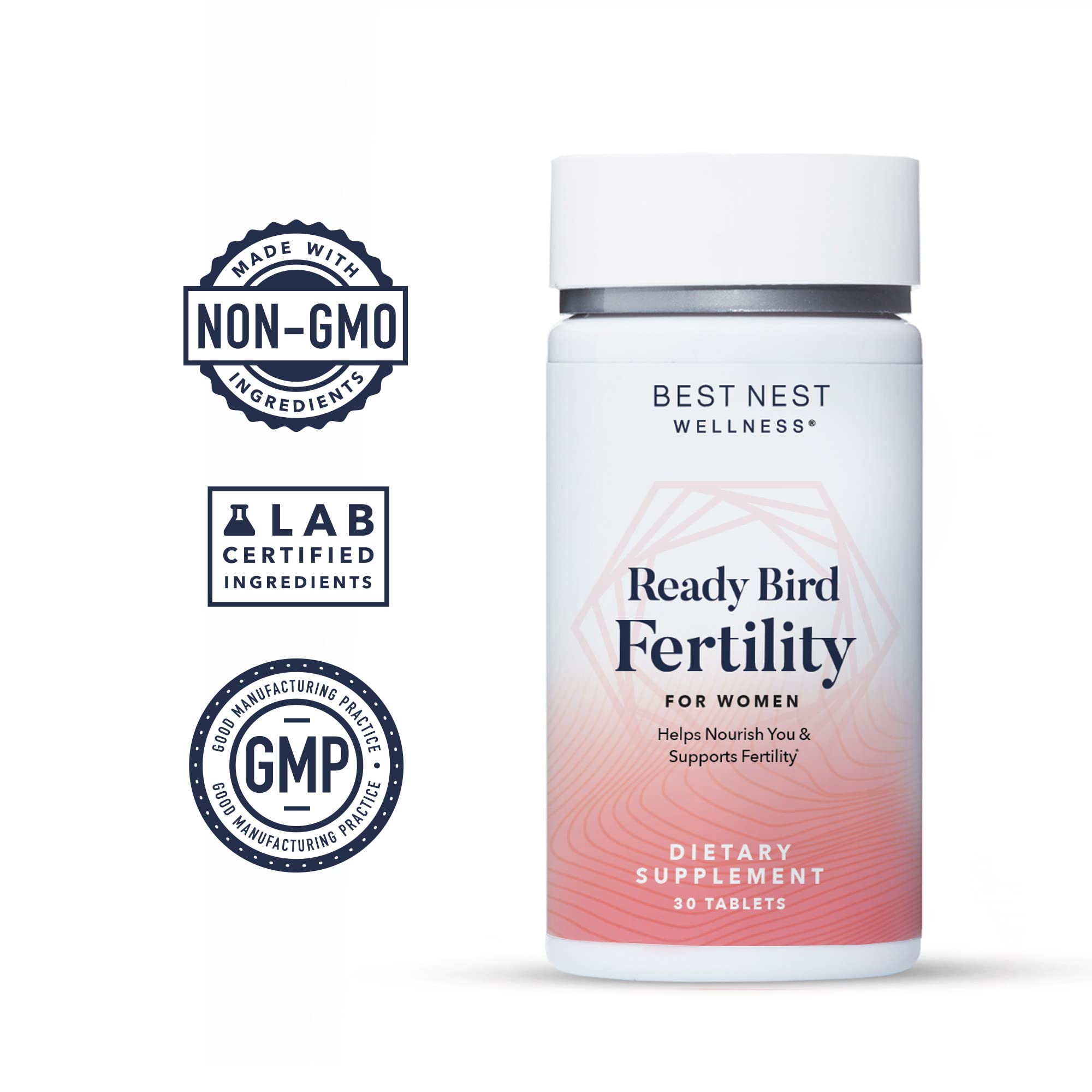 Ready Bird Women's Fertility Formula, 3 in 1 Prenatal Multivitamin for Women, with Methylfolate