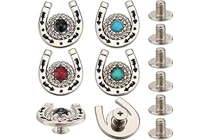 Turquoise Concho Screw Back Buttons for Leathercrafts