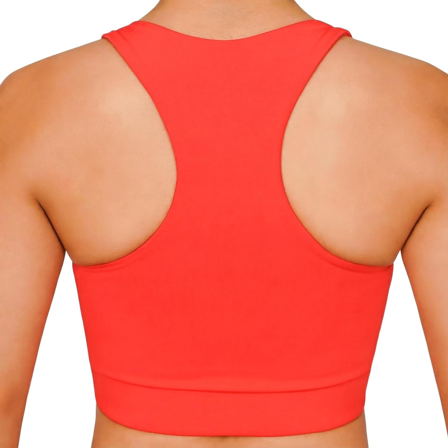 Women's Racerback Sports Bra - Seamless Compression Workout Bras for Women, Yoga Bra Top for Running & Gym - Image 3