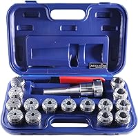 Vista 11 de Accusize Industrial Tools R8 Shank Plus 8 Pcs Sistema de Collet Er16, 3/32" - 3/8", 1 Llave en una Caja Ajustada, 0223-0944