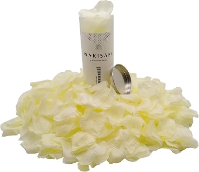 Pre-Separated, Scented Artificial Silk White Rose Petals for Romantic Night, Wedding Flower Girl, Event, Party, Valentines Day Decoration Cream,1000 pcs