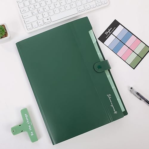 Miniatura 81 de SKYDUE - Organizador de carpetas de acordeón de 8 bolsillos, carpetas expandibles, organizador de documentos portátil, tamaño carta/A4, cierre a