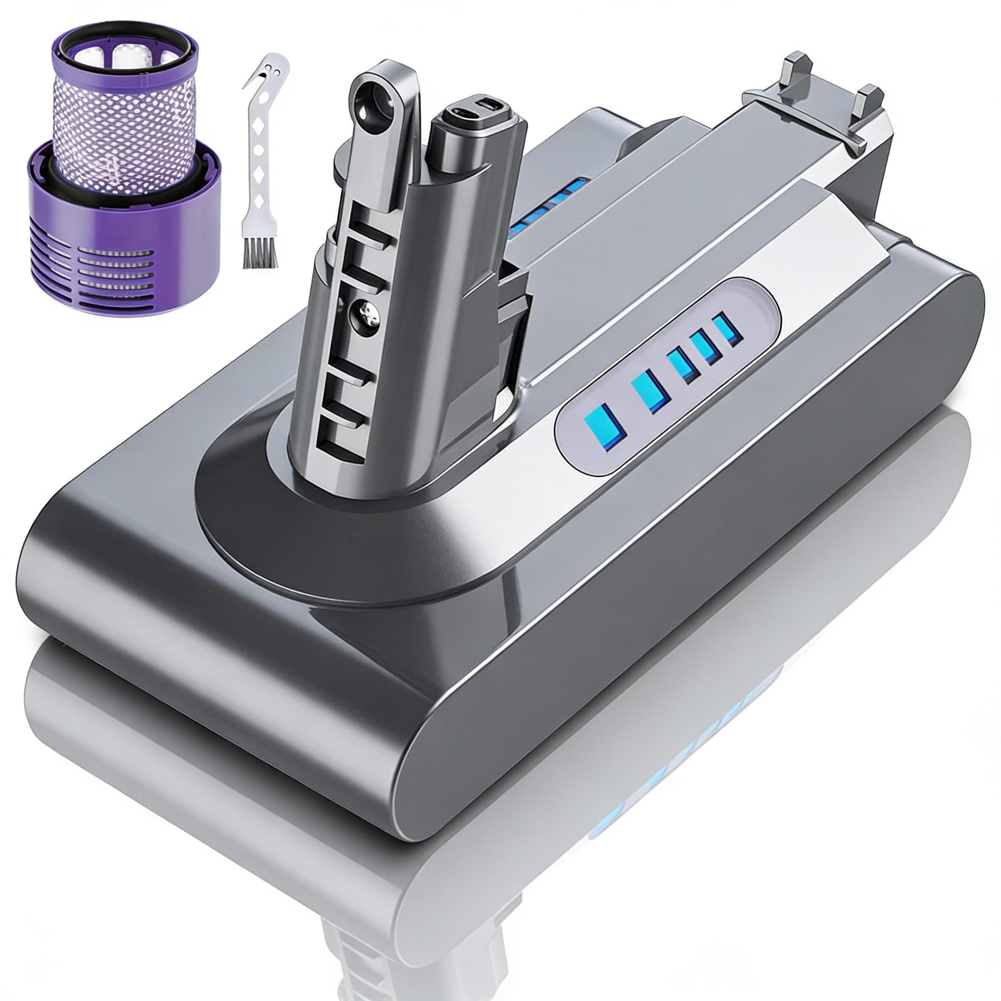 8000mAh/8.0Ah V10 Li-ion Akku Ersatzakku für Dyson V10 Akku Kompatibel mit Dyson SV12 Animal Absolute Motörhead Fluffy Total Clean Staubsauger