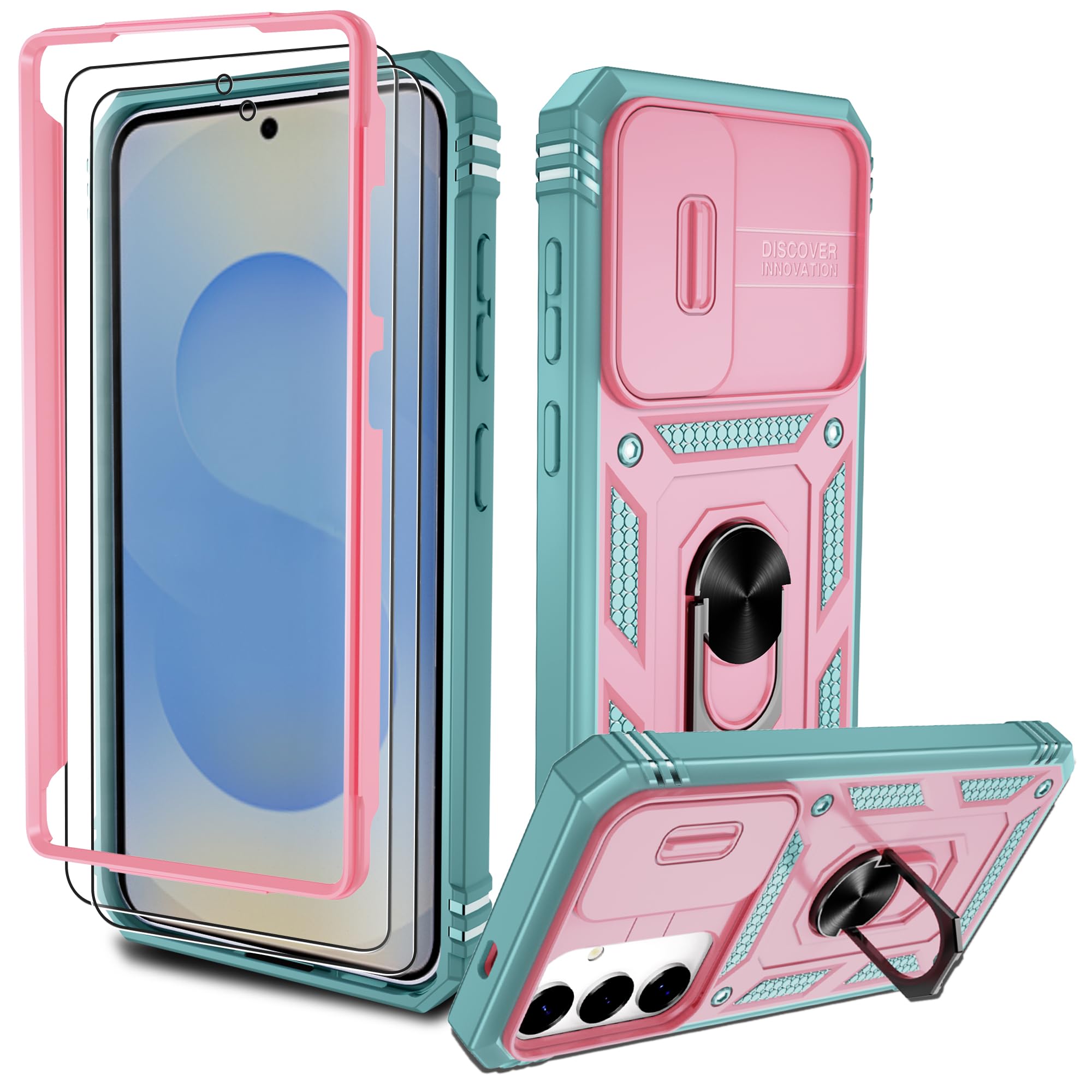 Kompatibel mit Samsung Galaxy Hülle, Eingebetteter Ständer Militärgrad Schutzhülle Handyhülle Starke Stoßfestigkeit Samsung Schutzhülle Samsung Galaxy case Cover