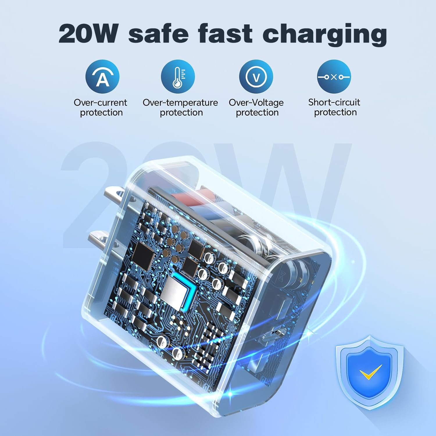 Ring Türklingel-Ladegerät, Micro-USB auf USB-C-Netzkabel, 20 W, USBC, Schnellladegerät, kompatibel für Ring Video Doorbell 1/2/3/3 Plus/4/2020 Release, Stick Up Cam (Akku, alt) Typ C auf