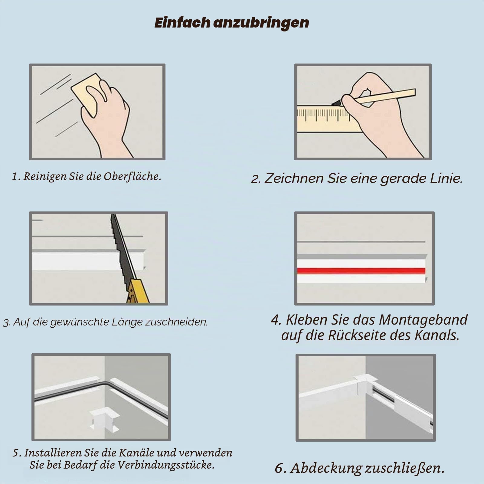 Kabelkanäle Porenfreie Dreieckige Wandkabelabdeckung Zum Verstecken Von TV-Kabeln, Kabelkanäle Mit Selbstklebendem Band, Aluminium-Kabelverschlüsse Für Haus- Und Büroverkabelung ( Color : White , Size