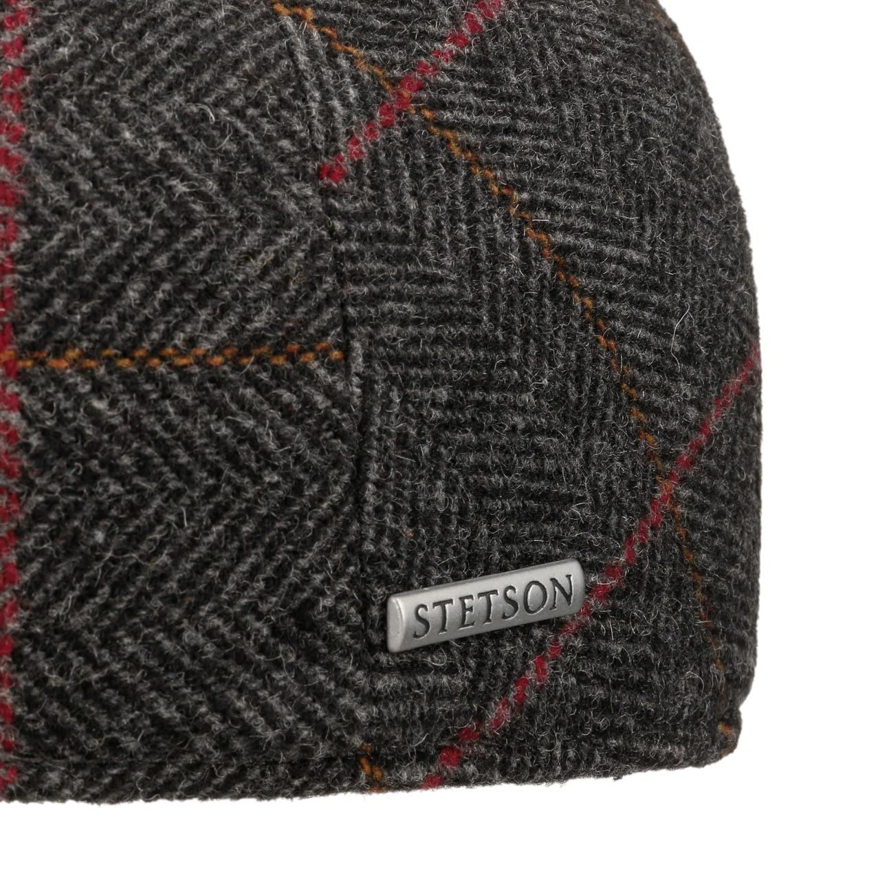 Stetson Bendner Driver Flatcap Herren Made in Germany Baumwollfutter Fischgrätmuster Herbst Winter
