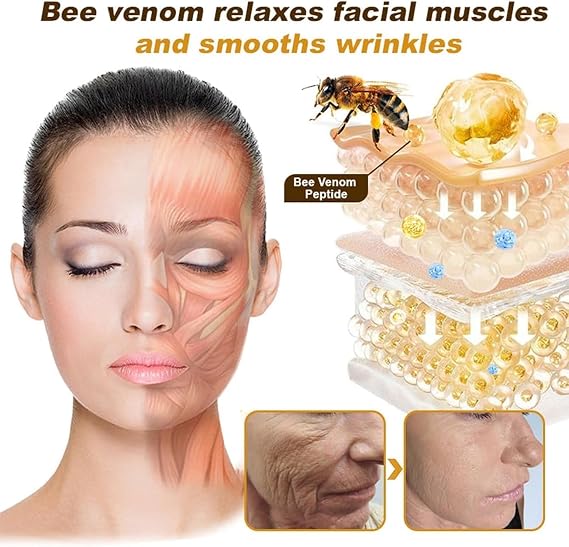 2Pcs Bee Venom Cream, Bee Venom Wrinkle Removal & Firming, Moisturizing, Lifting & Recovery for All Skin Type, Anti-Aging Bee Venom Cream (2PCS, 60g)