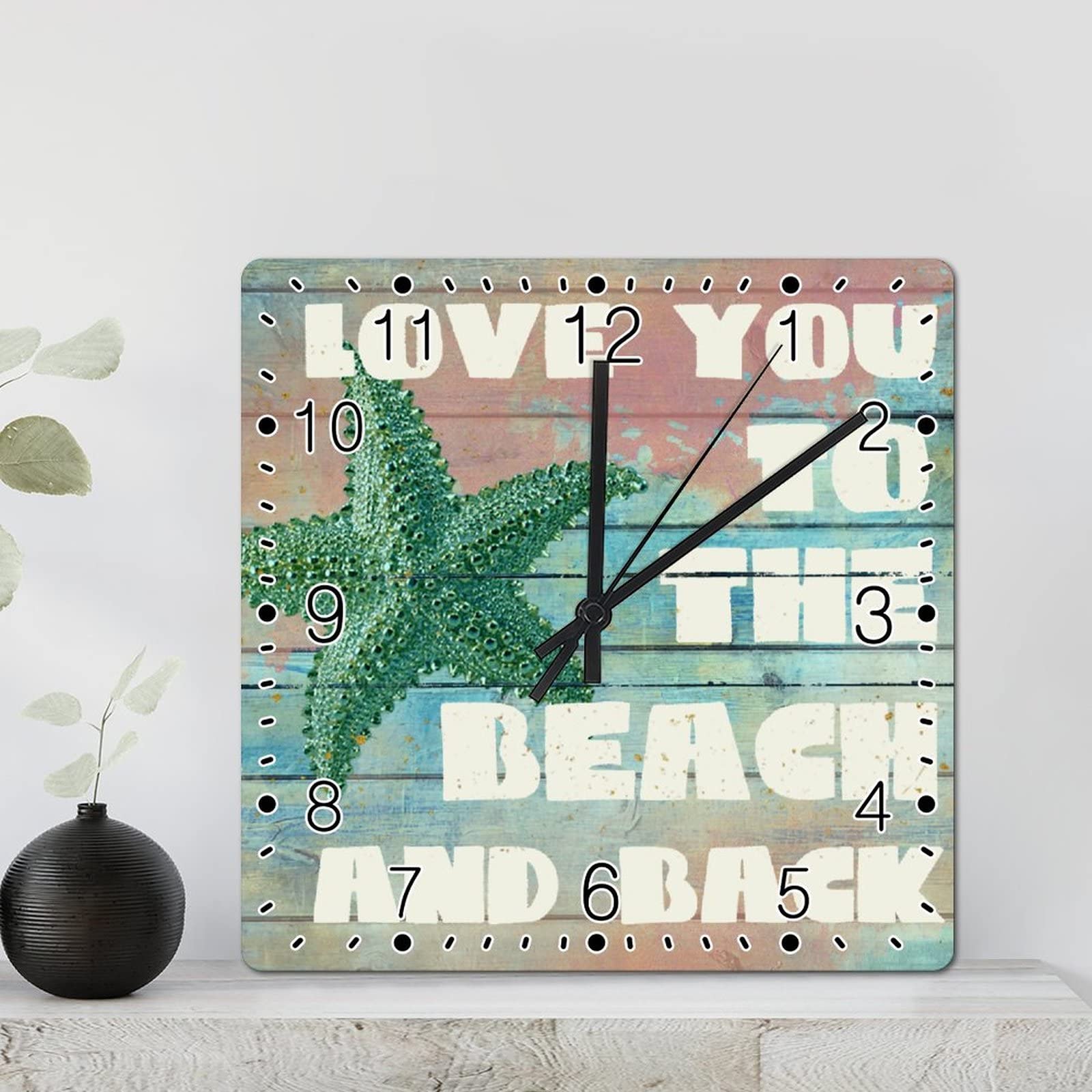 Horloge murale rustique idée cadeau déco marine pour crémaillère