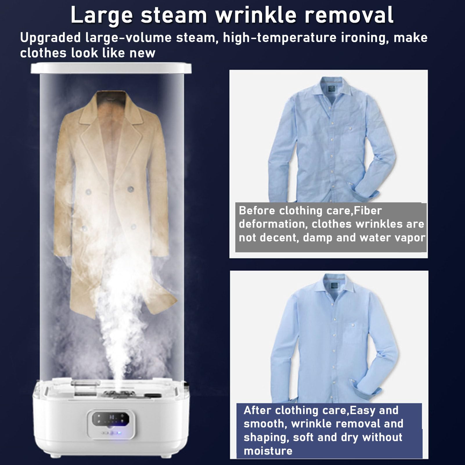 Machine à Repasser Automatique, sèche-Linge Portable avec séchage à la Vapeur, Machine à Plier Le Linge, Indispensable pour Un Repassage Rapide et sans Plis