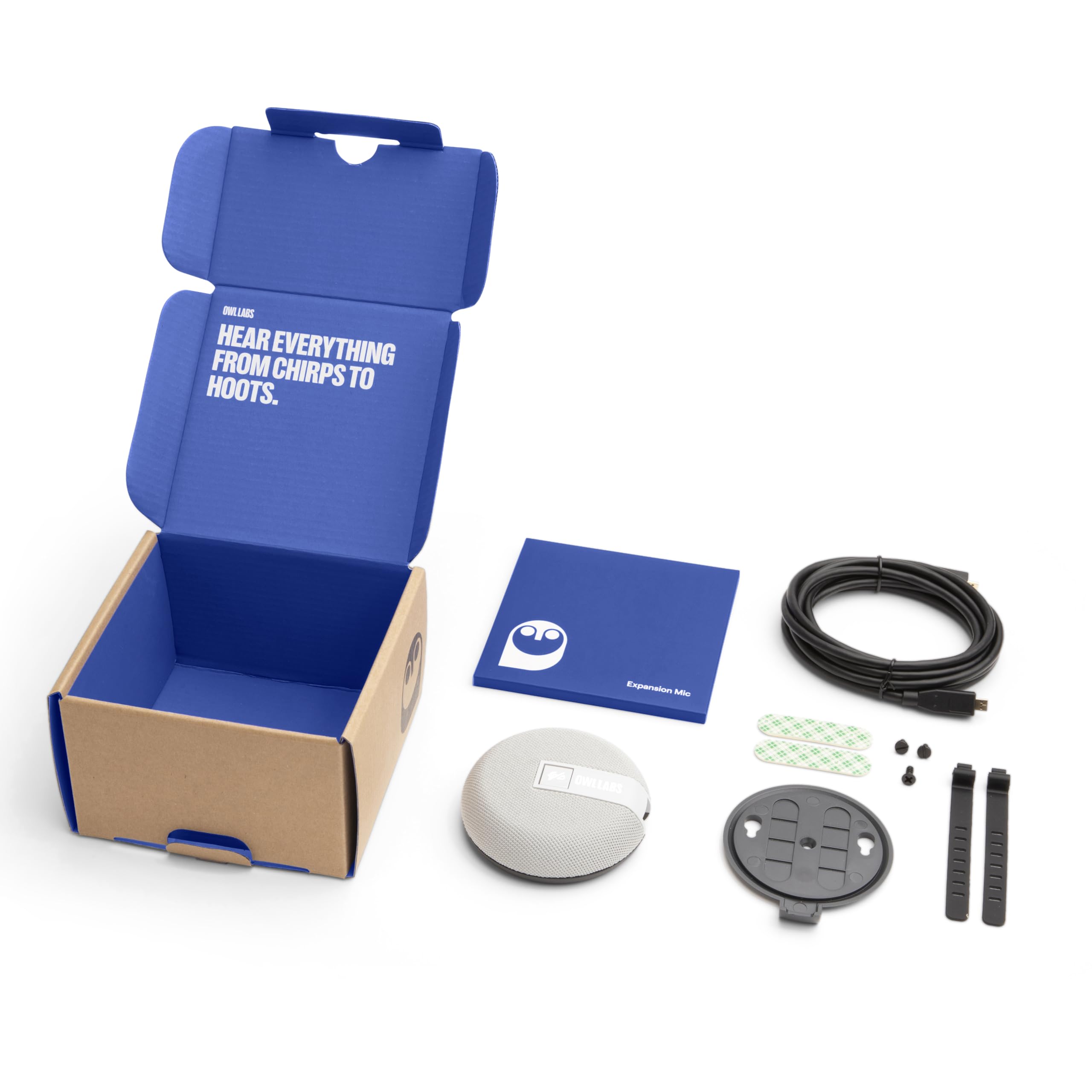 Owl Labs Expansion Mic pour Meeting 3 : étendez la portée Audio de Plus de 2,5 m dans Les Grands espaces Gris