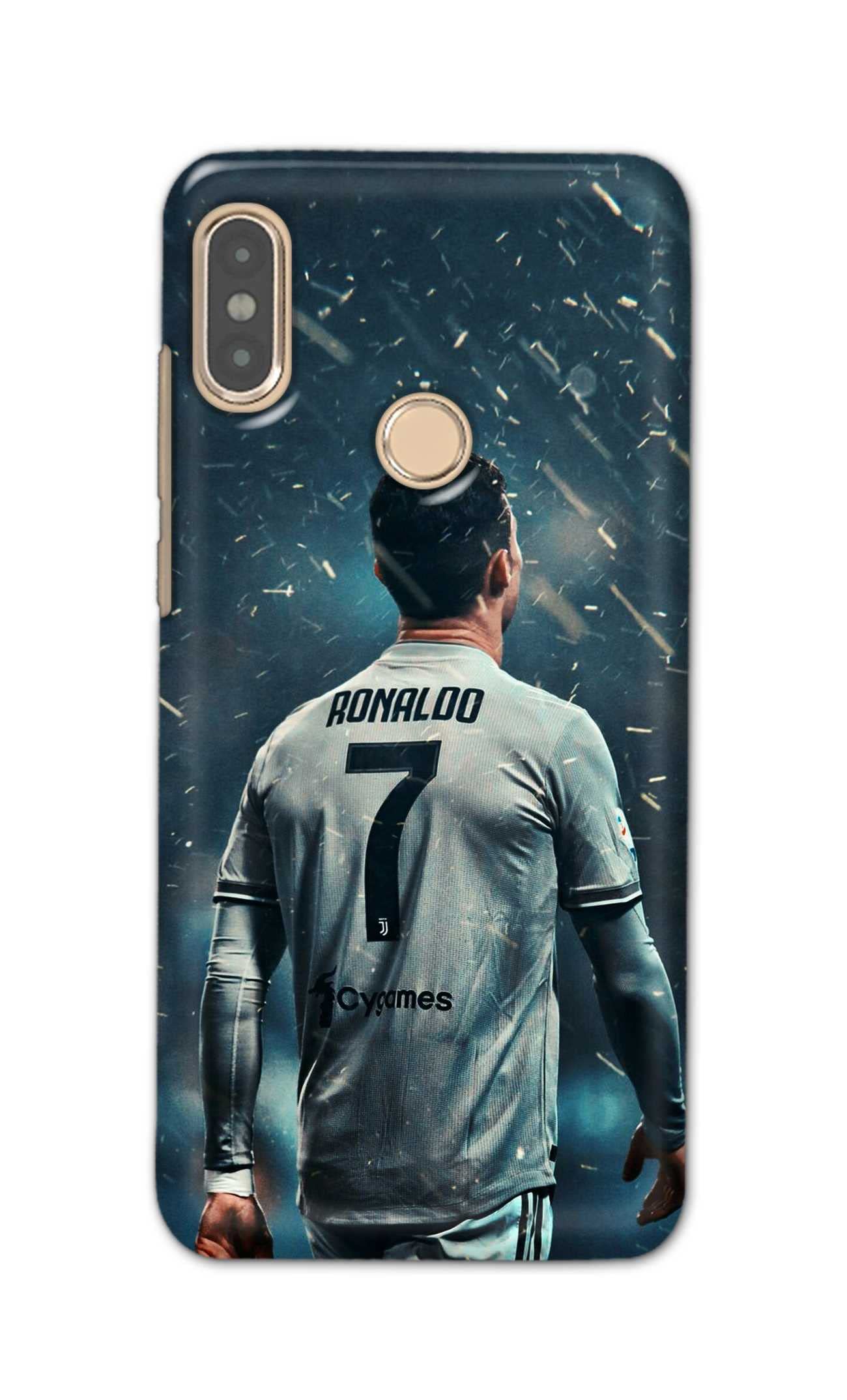 Generic PRINTFIDAA Famous Football Player Ronaldo Printed Designer Hard Back Case Cover for Xiaomi Redmi Note 5 Pro -(SQ) SLC1005