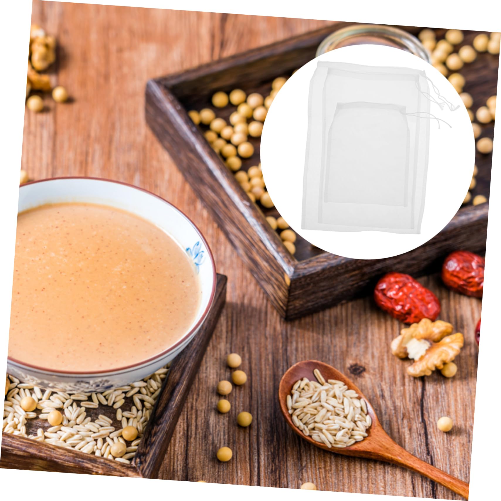Cabilock Colino Per Latte Di Noci E Yogurt – Filtro In Acciaio Per Succhi, Latte Di Mandorle, Soia, Kefir, Capacità 1,5L
