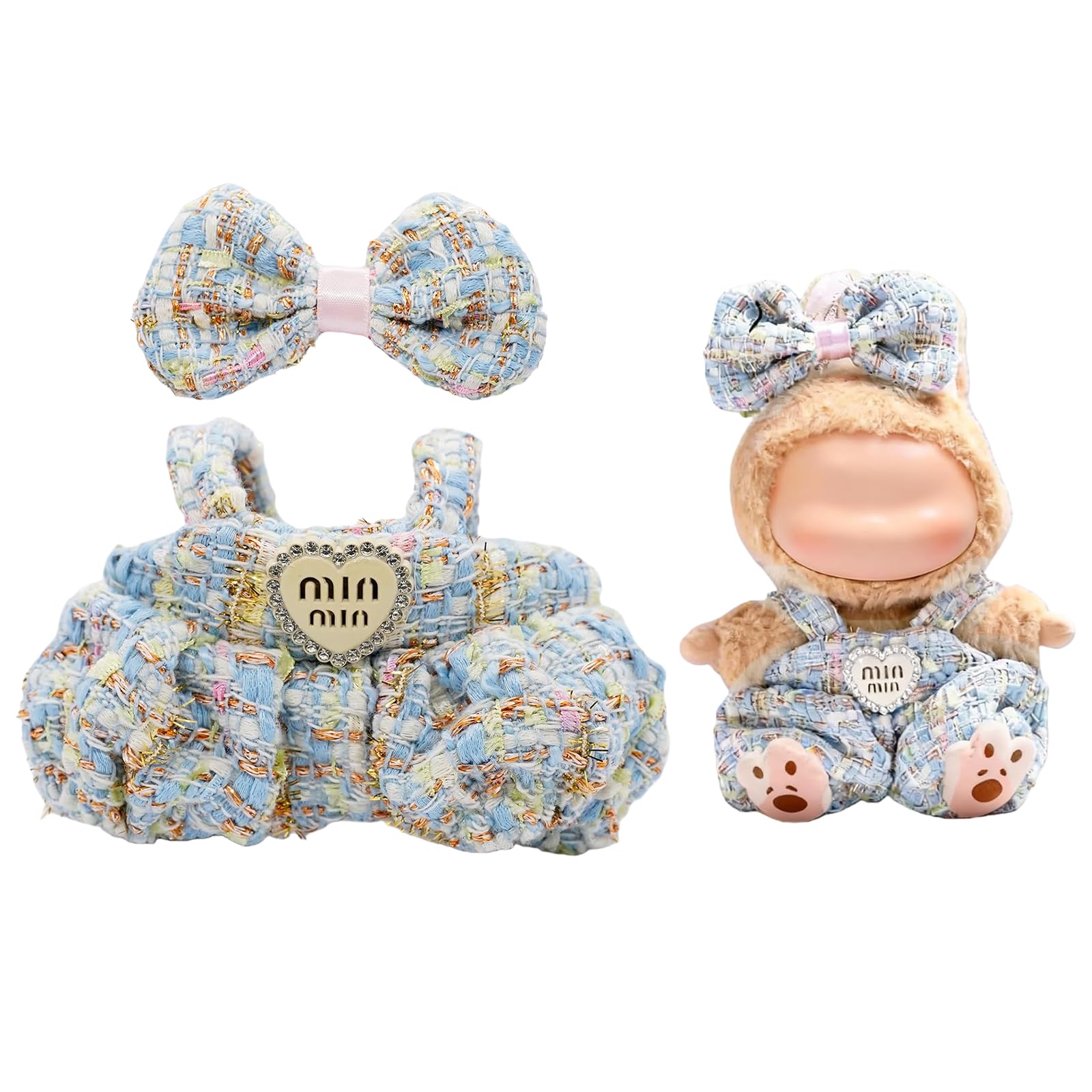 LYBHYQTII Clothes for 17cm Dolls Accessories Luxury Chic Style Set for 17cm Dolls High-End Fashion Doll Outfit with Accessories Premium Clothes for