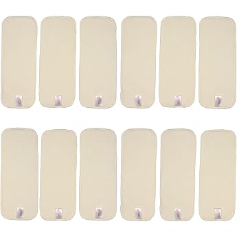 Littles & Bloomz Bamboo Cloth Nappy Inserts Booster Pack of 12 BB12