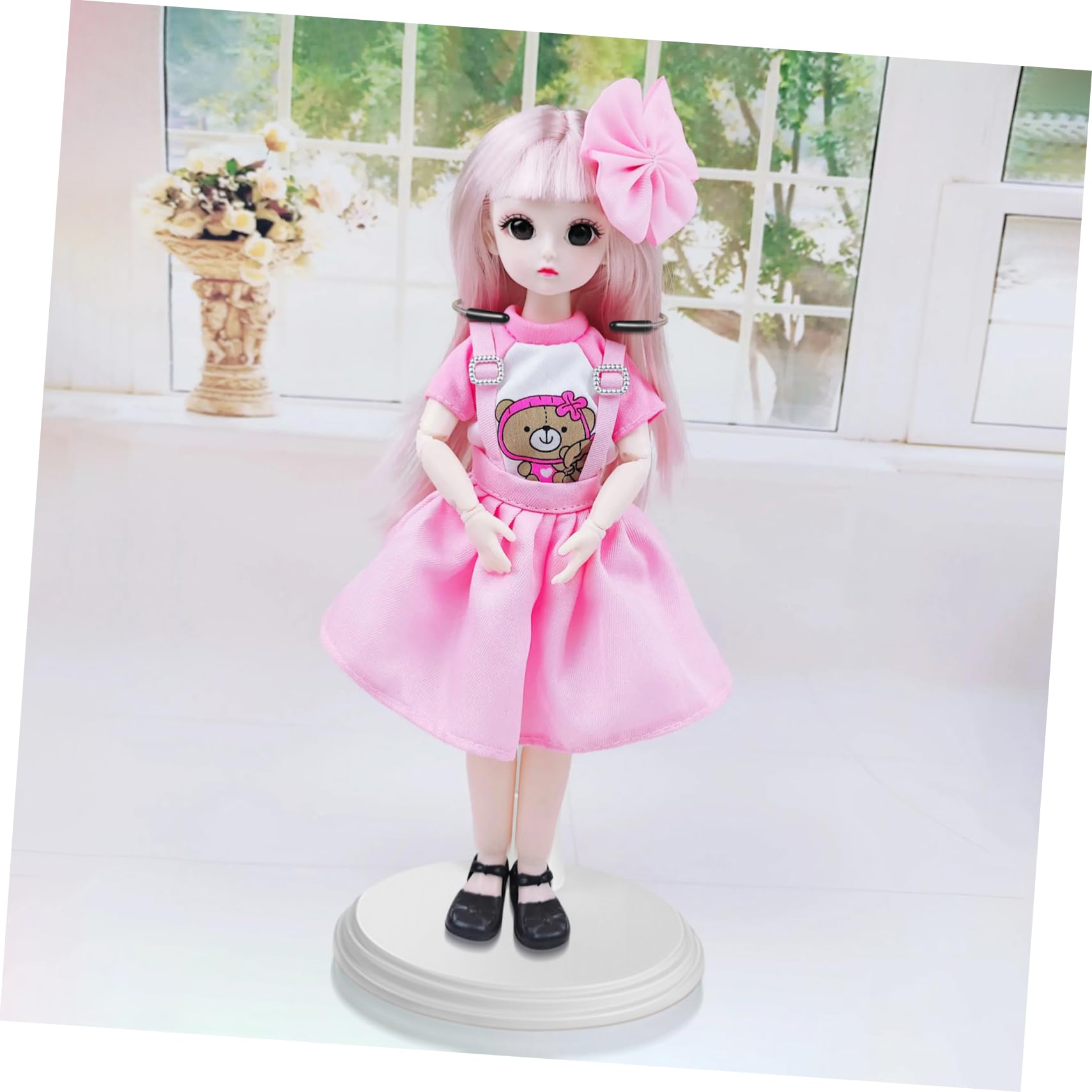 Kisangel 2pcs Fashion Doll Bracket Support Stand Doll Display Organizer for Sturdy Pvc Material Portable Toy Rack for Home Store