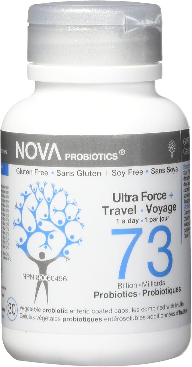 NOVA Probiotics NOVA Probiotics Ultra-Force & Travel/Voyage - 73 Billion Probiotics per Capsule