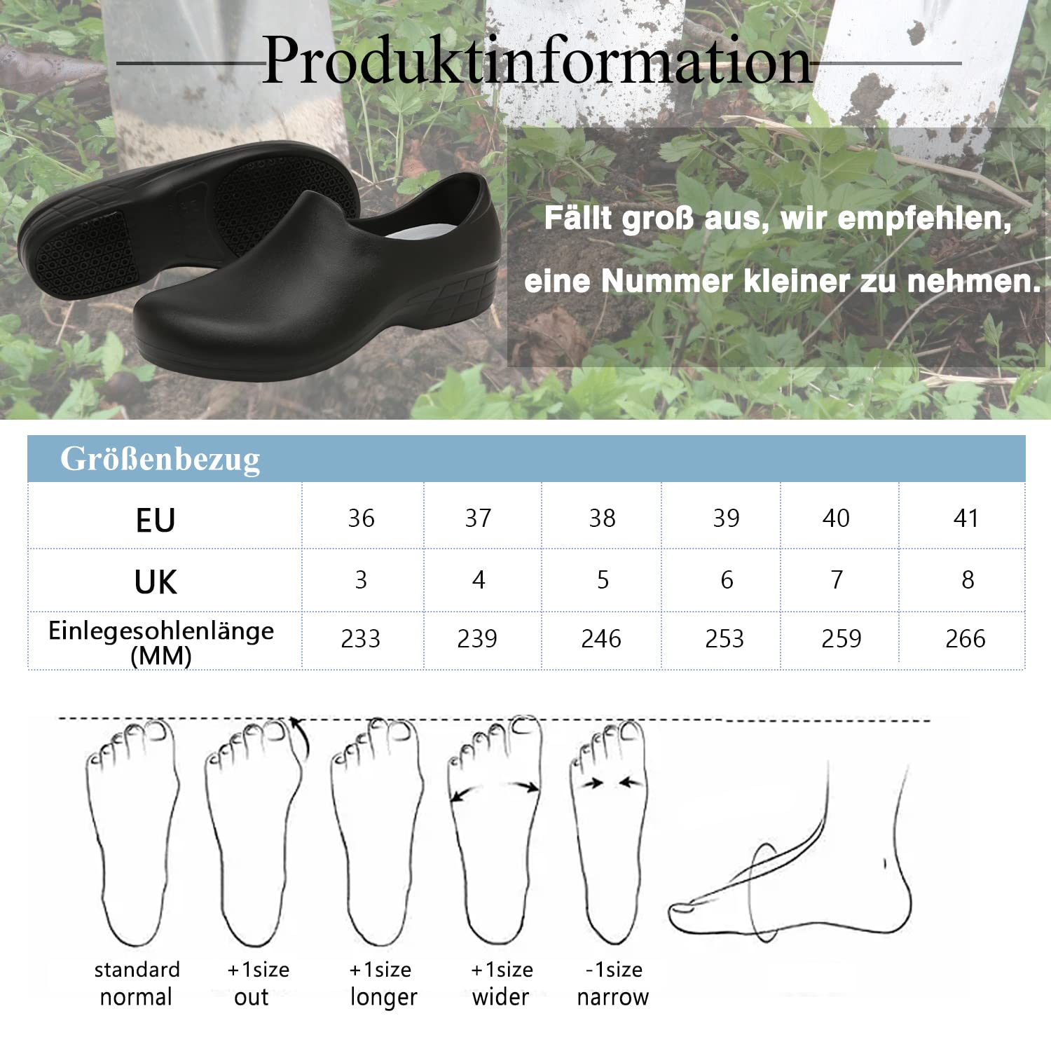 Bella Bays Unisex-Gartenschuhe für Erwachsene, Freizeitschuhe, Bequeme Innensohlen, erhältlich in Schwarz/Rosa/Weiß, Größen 36-41