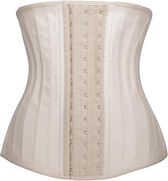 YIANNA Waist Trainer Womens Latex Underbust Waist Corset Cincher Hourglass Body Shaper 4 Hooks US Size