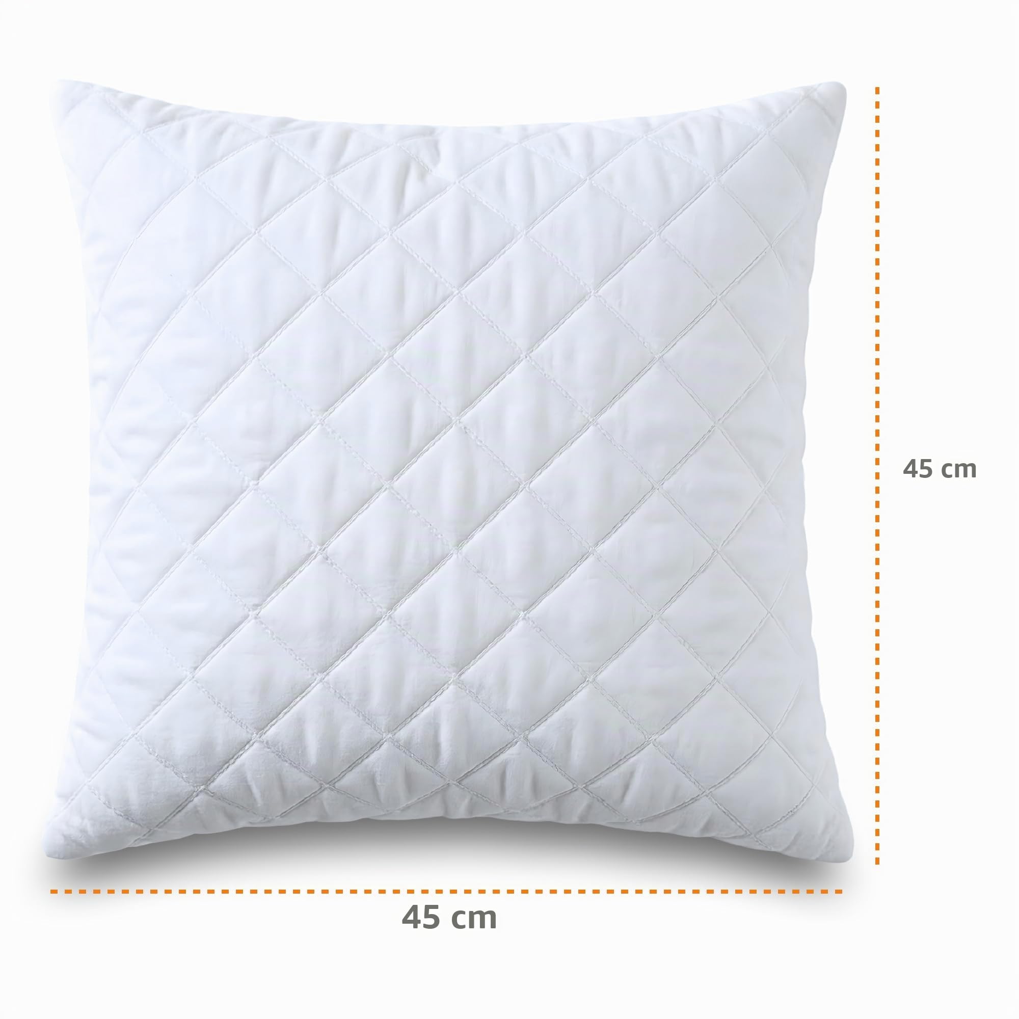Amazinggirl Kissen 45x45 cm Füllung – Kissenfüllung Innenkissen für Sofakissen Dekokissen Zierkissen – Kopfkissen OEKO-TEX zertifiziertrad waschbar atmungsaktiv formstabil Polster Weiß 45 x 45 cm – Bild 2
