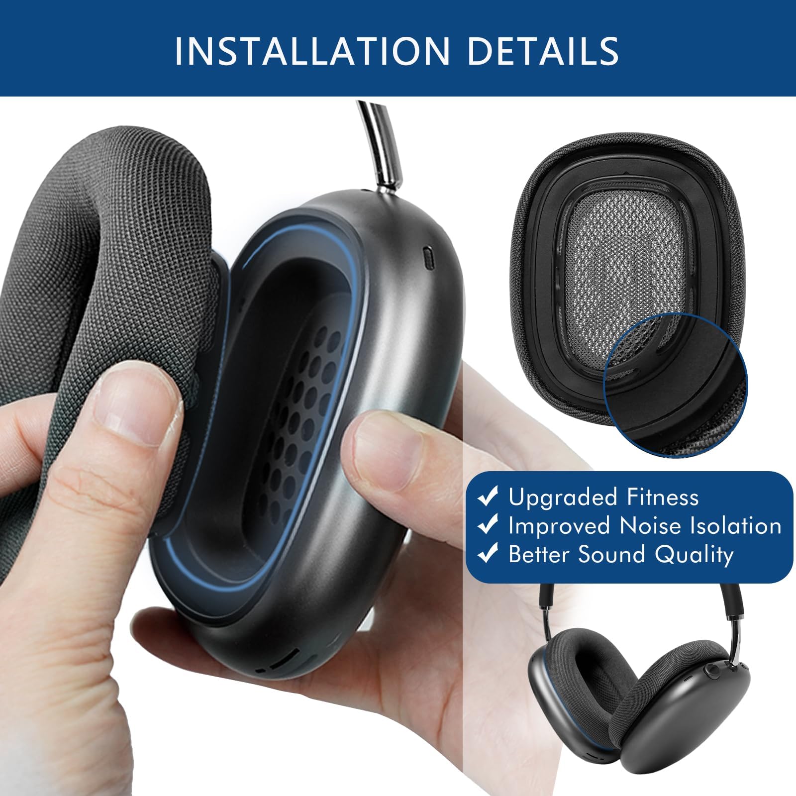 Mesh Ear Cushion for AirPods Max