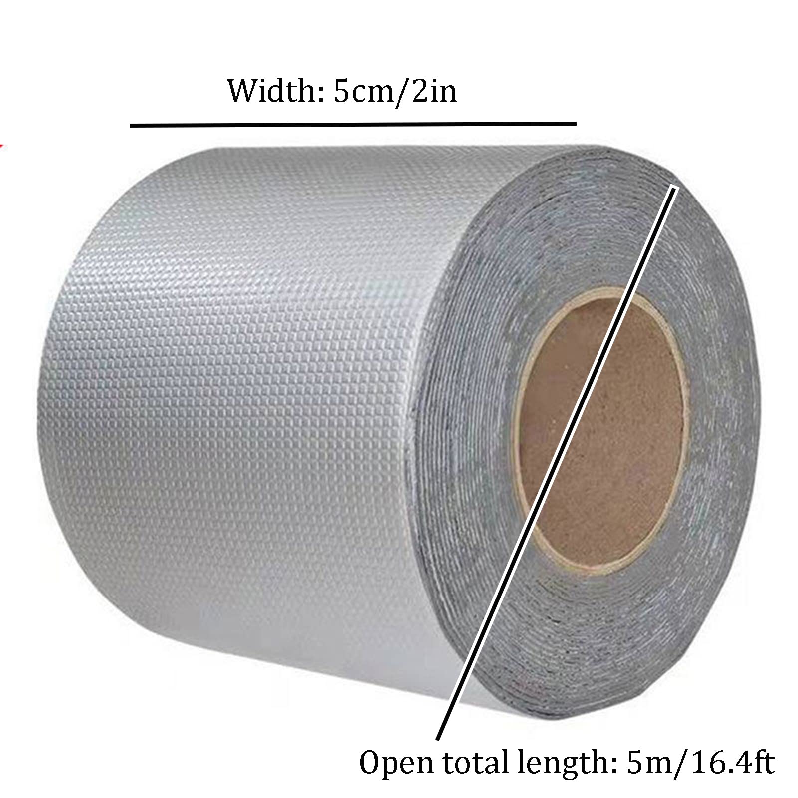 Cinta de butilo, 5Cmx 5/10M, Cubierta De Escotilla for Exteriores, Cinta Reparación Permanente Impermeable A Prueba Fugas for Tuberías/Metal/toldo RV/Fugas Techo/Barco