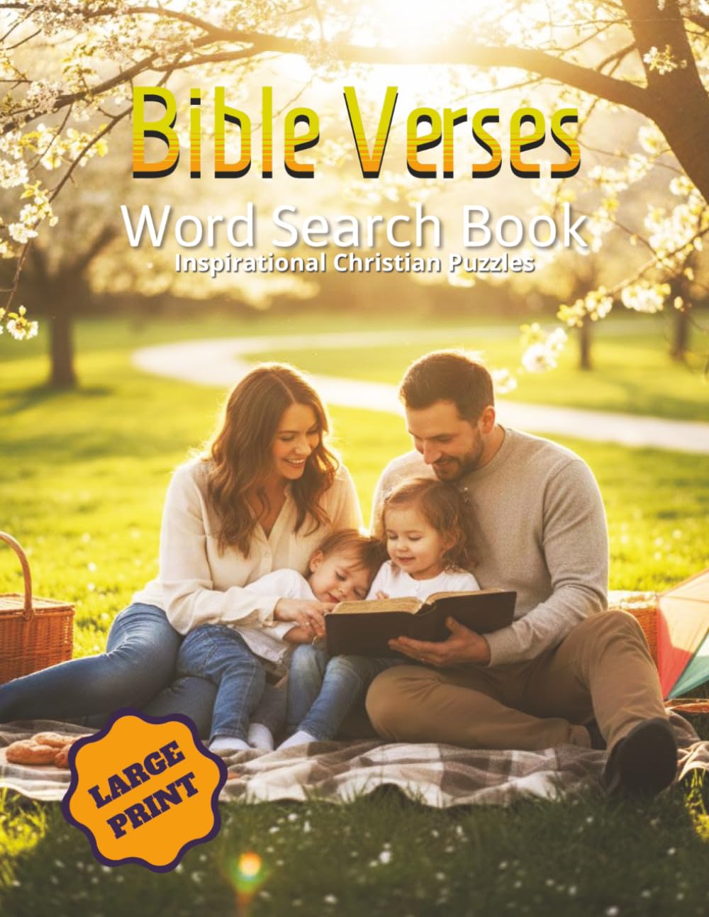 Bible Verses Word Search Book: Inspirational Christian Puzzles: 110 Large Print Bible Word Find Puzzles for Adults & Seniors | Easy to Read KJV Scripture Wordsearch | Over 900 Words