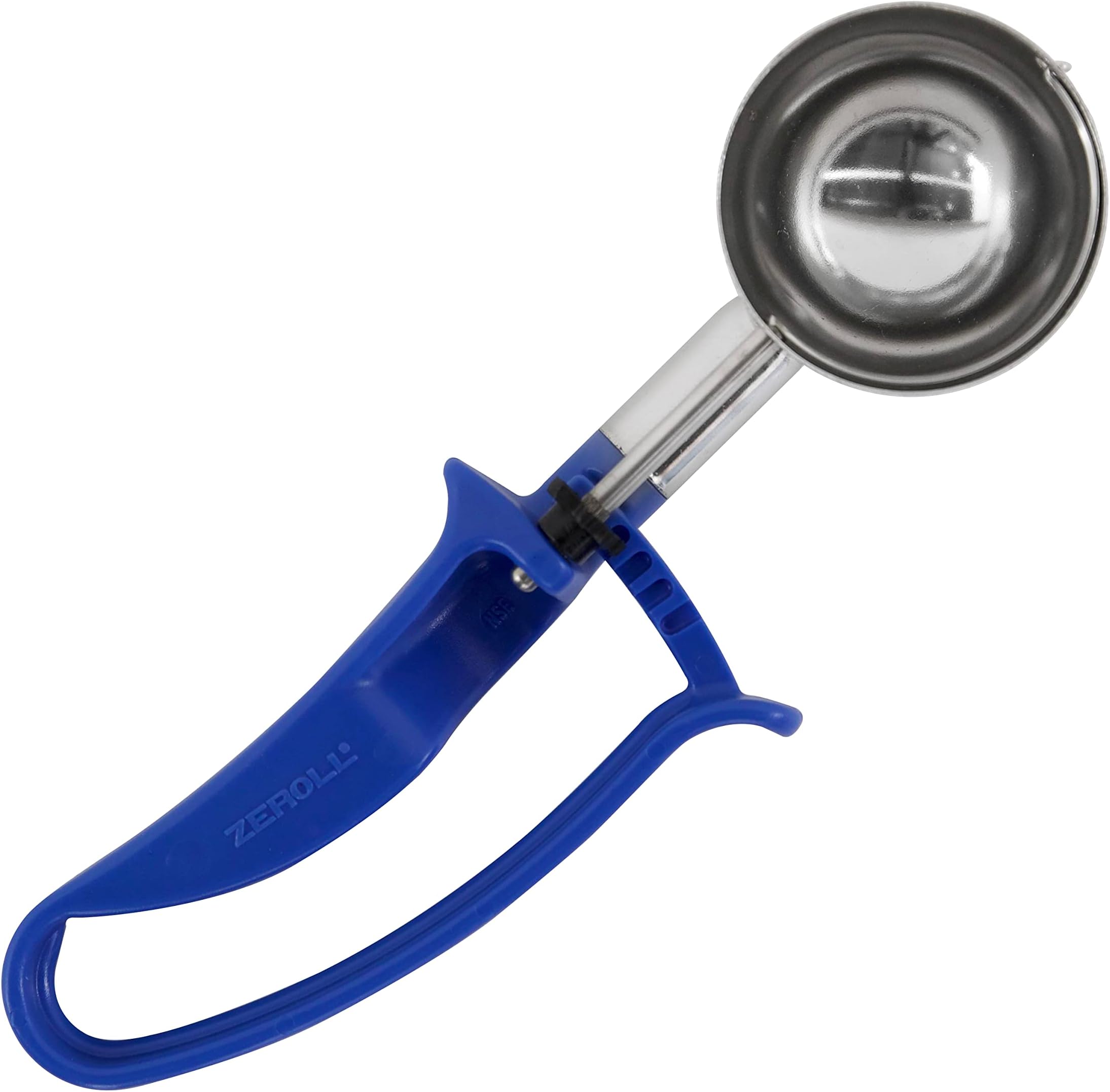 Zeroll Universal EZ Disher Food Portion Control Scoop Designed for Right or Left Hand Use Dishwasher Safe NSF Approved, 2.25-inch, Blue
