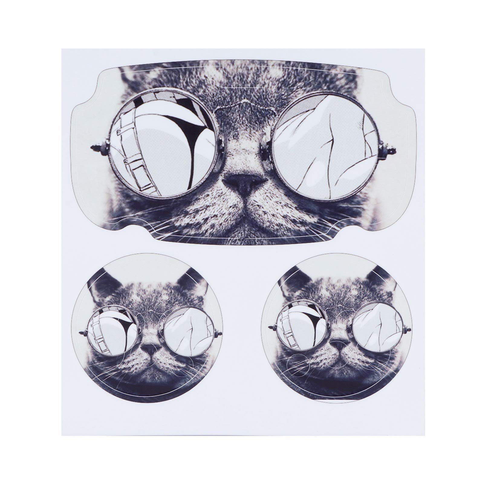 Protective Stickers for VR Controller Headset Protective Stickers for VR Glasses Sticker Skin for Oculus Quest 2 Cat