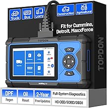 TOPDON ArtiDiag HD Heavy Duty Truck Scanner & Semi Truck Scanner, Heavy Duty Diagnostic Tool & Diesel Scan Tool, 10 Services DPF Regen, Oil/Speed Limit Reset, HD OBD/EOBD, 2 Yr Updates
