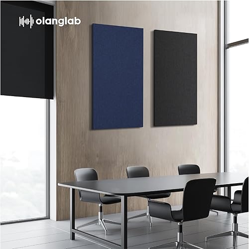 Miniatura 9 de Olanglab Acoustic Panels 2 Pack, 48''x24'' Large Sound Panels, Fabric Wrapped Sound Proof Foam Panels for Walls, Sound Absorbing Panels for
