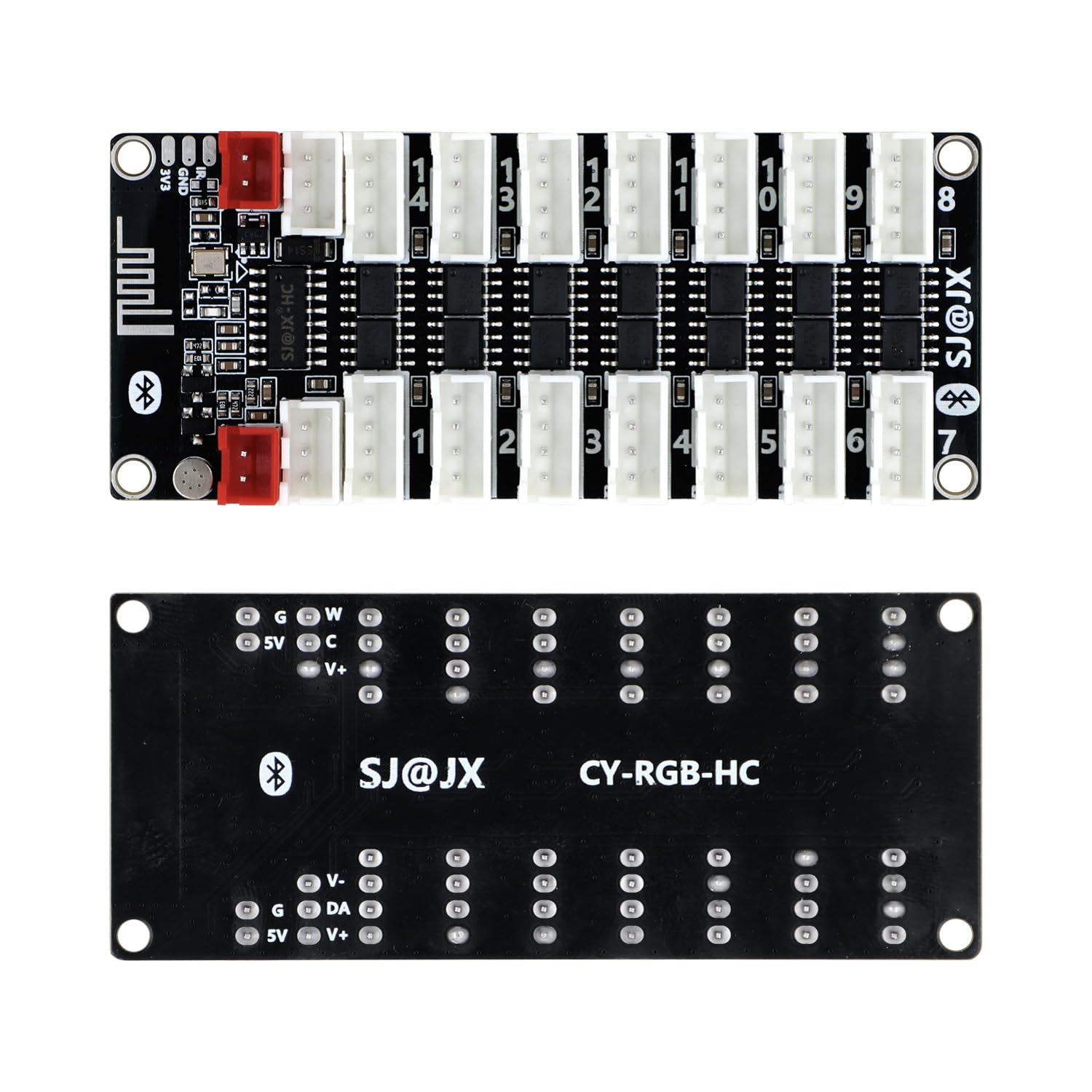 SJ@JX Kit encoder USB Arcade con pulsanti LED RGB e joystick Sanwa a 4/8 vie, controller di gioco a ritardo zero per PC, MAME, Raspberry Pi, Windows