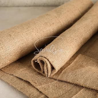 1m Hessian Fabric   Textured Burlap Jute Sack Material  40  Inch Wide, 101cm Wide, 9oz 220GSM  Fabric for School Boards, Gardens, Table Runners, Arts & Crafts   by SAMASIA