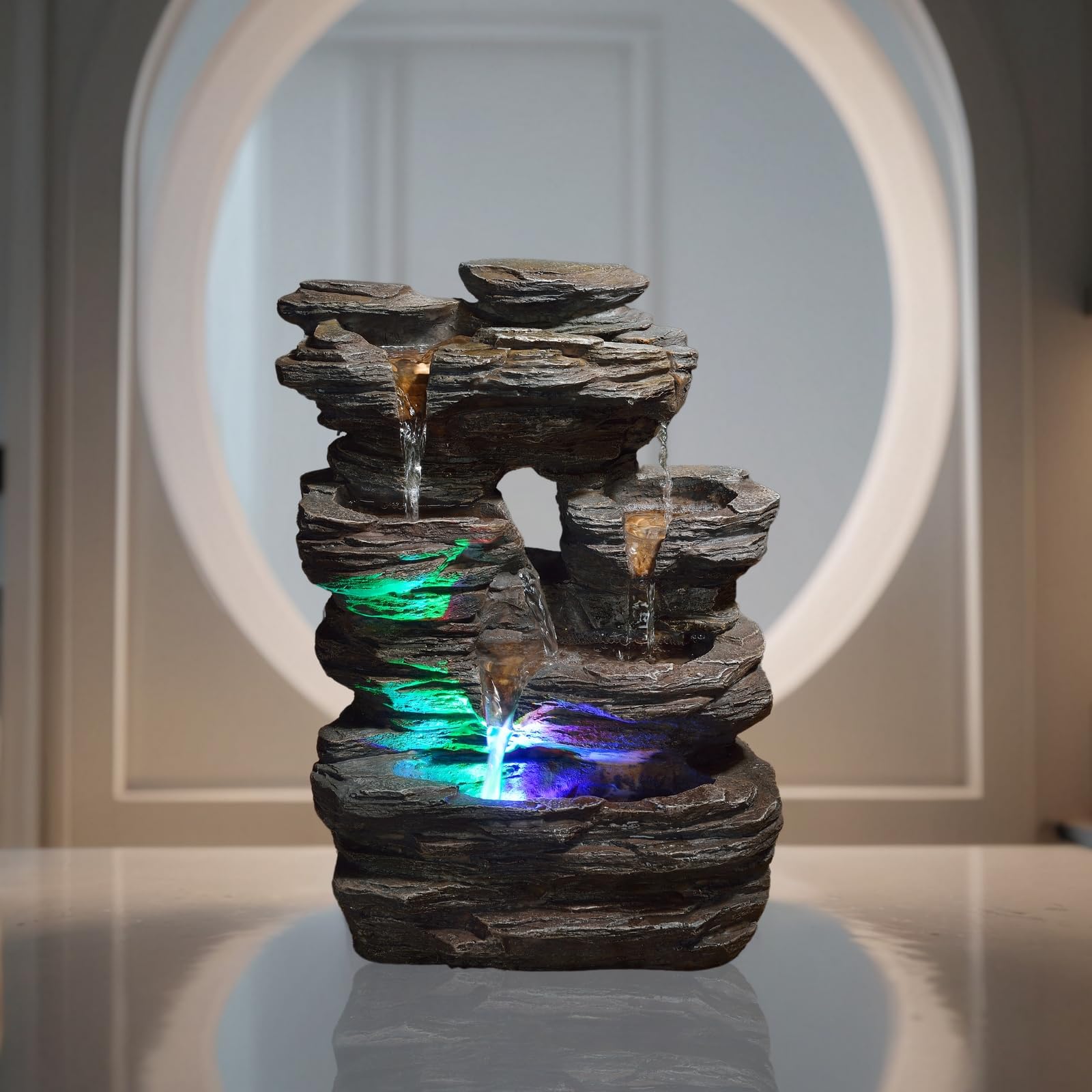 Zen'Light SCFR130 - Fontana naturale, colore: Grigio pietra
