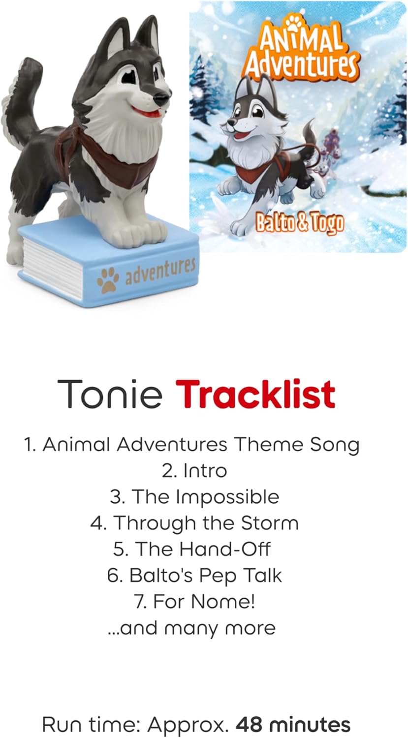 Tonies Animal Adventures: Balto & Togo Audio Toy Figurine