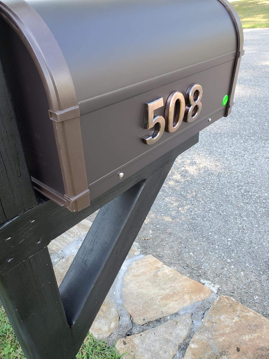 2 Inch Mailbox Numbers, Self Adhesive Door Number Stickers for Home Room, Address Sign Decoration Project. (2 INCH-20 PCS, Bronze)