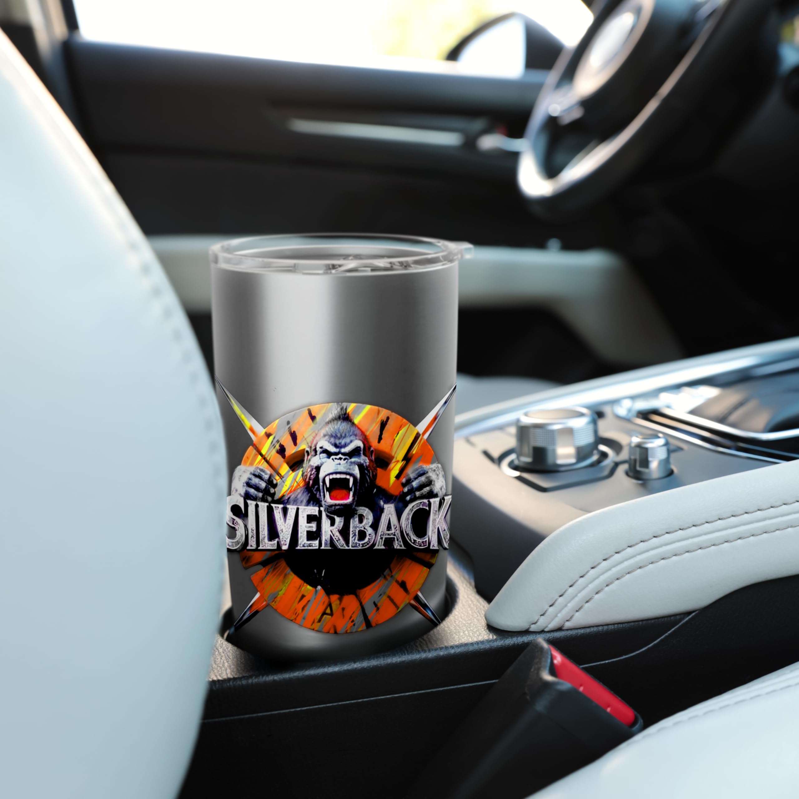 Amazon.com | Cool Silverback Gorilla Ape Decal Logo Water Soda Cup