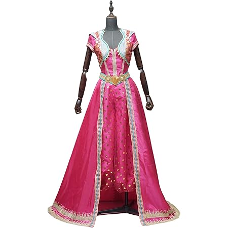 Amazon アラジン Aladdin コスプレ ジャスミン 19実写映画 プリンセス コスチューム 変身 仮装 Aladdin Cosplay Costume 仮装 ステージ服 舞台 ハロウィン クリスマス コスプレ 仮装 通販