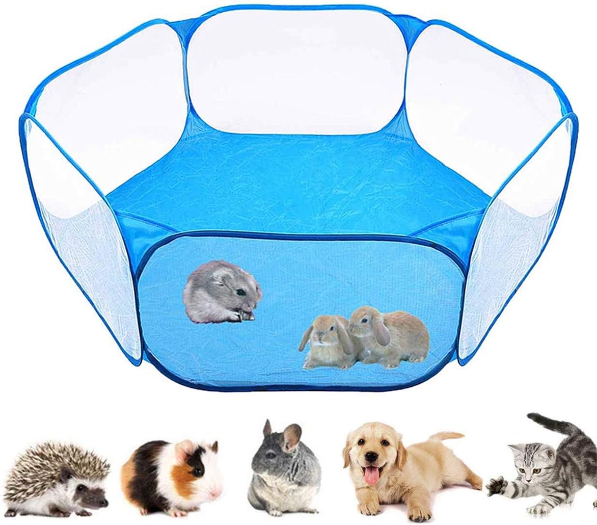 Small Animals Cage Tent,Breathable & Transparent Pet