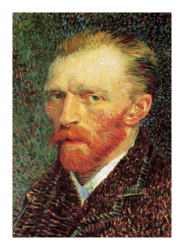JLHBM World-Class Painter Collection Puzzles - Self-Portrait Van Gogh Jigsaw Puzzle - Wooden 300/500/1000 Pieces Toy Unique Gift Home Decor (Size : 1000pcs)