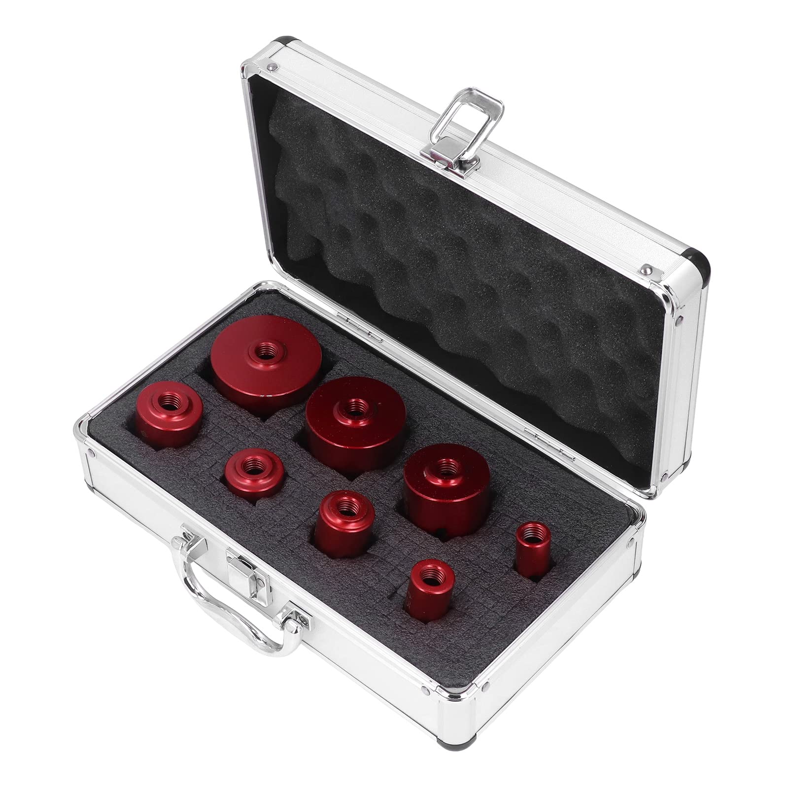 Juego de 8 sierras de corona de diamante para cortar azulejos de vidrio, mármol, cerámica, granito, 20 mm a 68 mm
