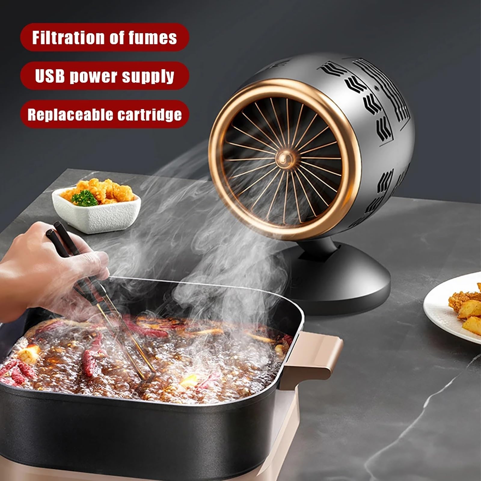 VENTILATEUR D'ÉCHAPPEMENT DE microscope réglable pour éliminer la fumée