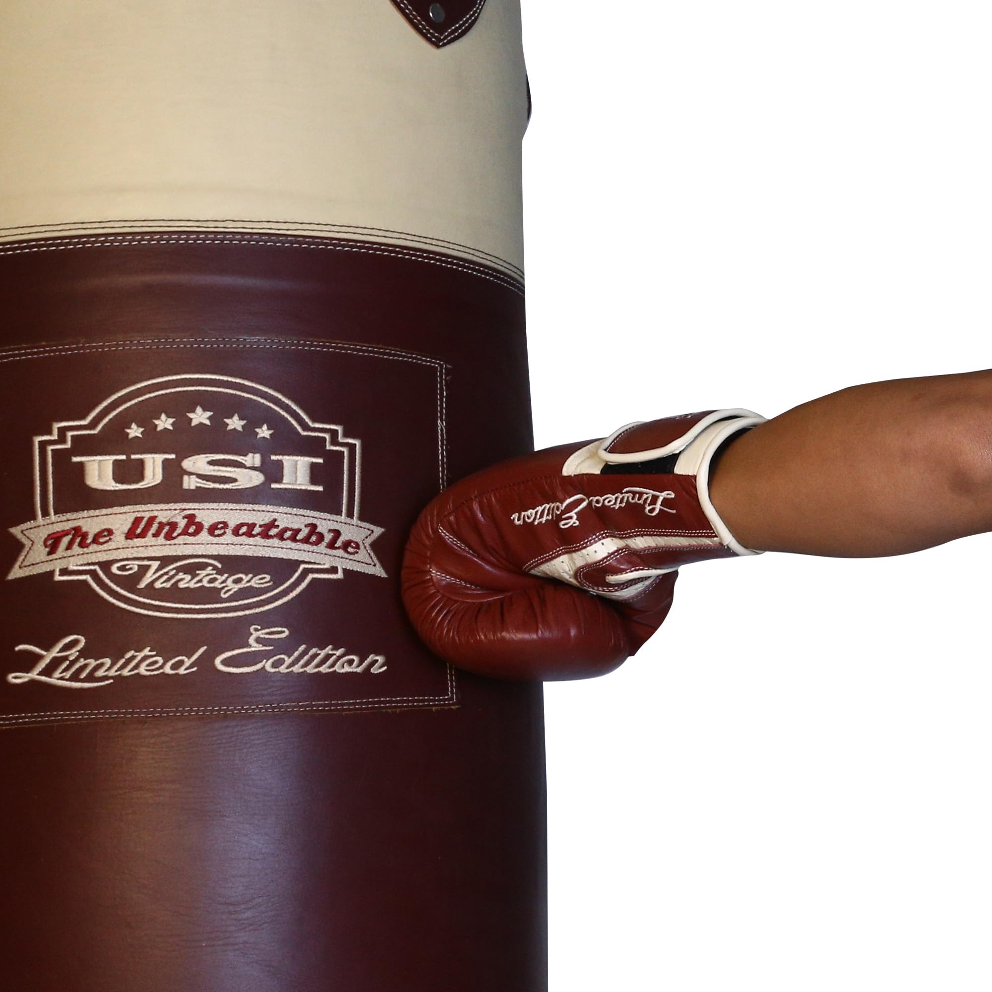 USI Universal Boxing Gloves for Men & Women, 617SP Training Sparring Gloves (Size L/XL), Top Grain Hide Leather Muay Thai MMA Kickboxing, Adult Heavy Punching Bag Gloves Mitts Workout