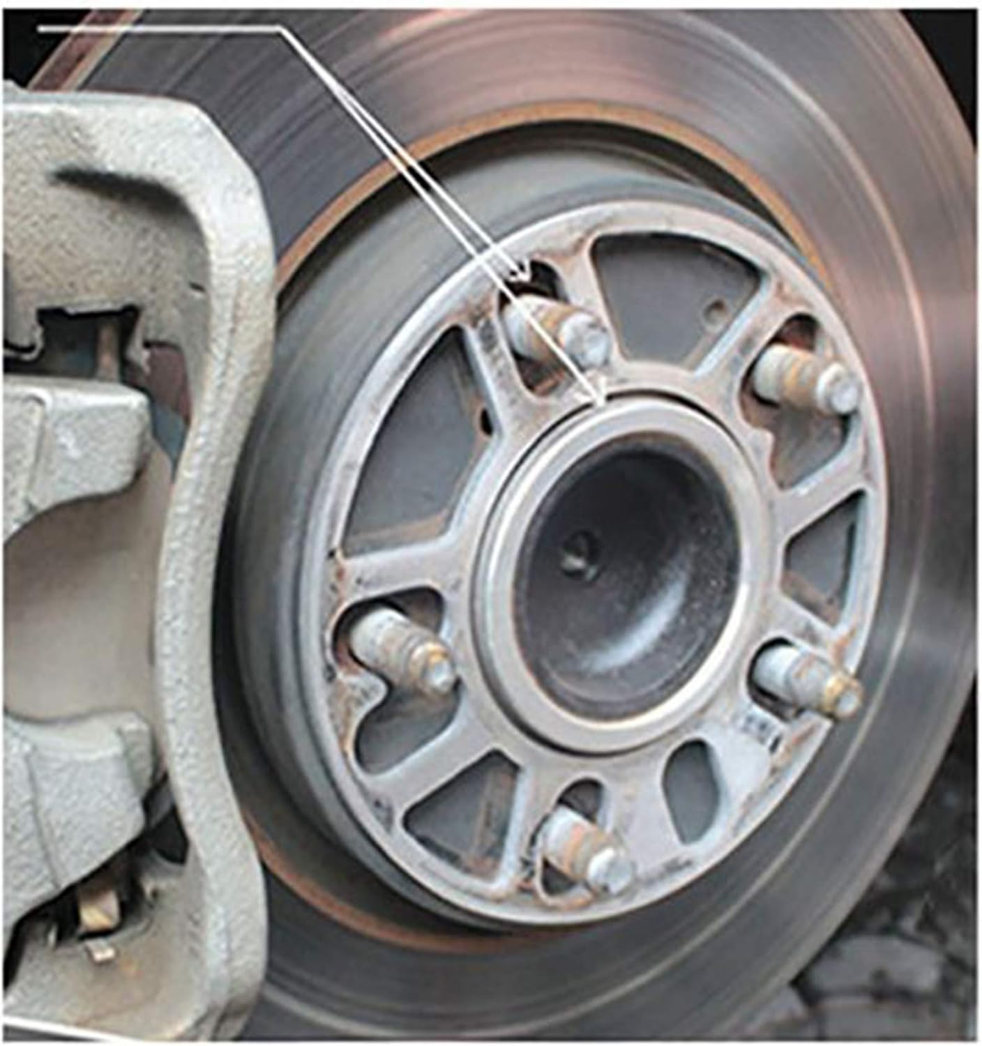 Wheel Accessories Parts 2 Pcs Die Cast Wheel Spacers 5mm 3/16" Thick Fits Bolt Patterns 5x100mm 5x105mm 5x108mm 5x4.25 5x110mm 5x112mm 5x114.30mm 5x4.50 5x115mm 5x120 5x4.75 Fits 5 Lug Pass Cars