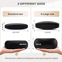 Vista 2 de Marvolia Estuche rígido para gafas de sol, funda de piel sintética para gafas de sol