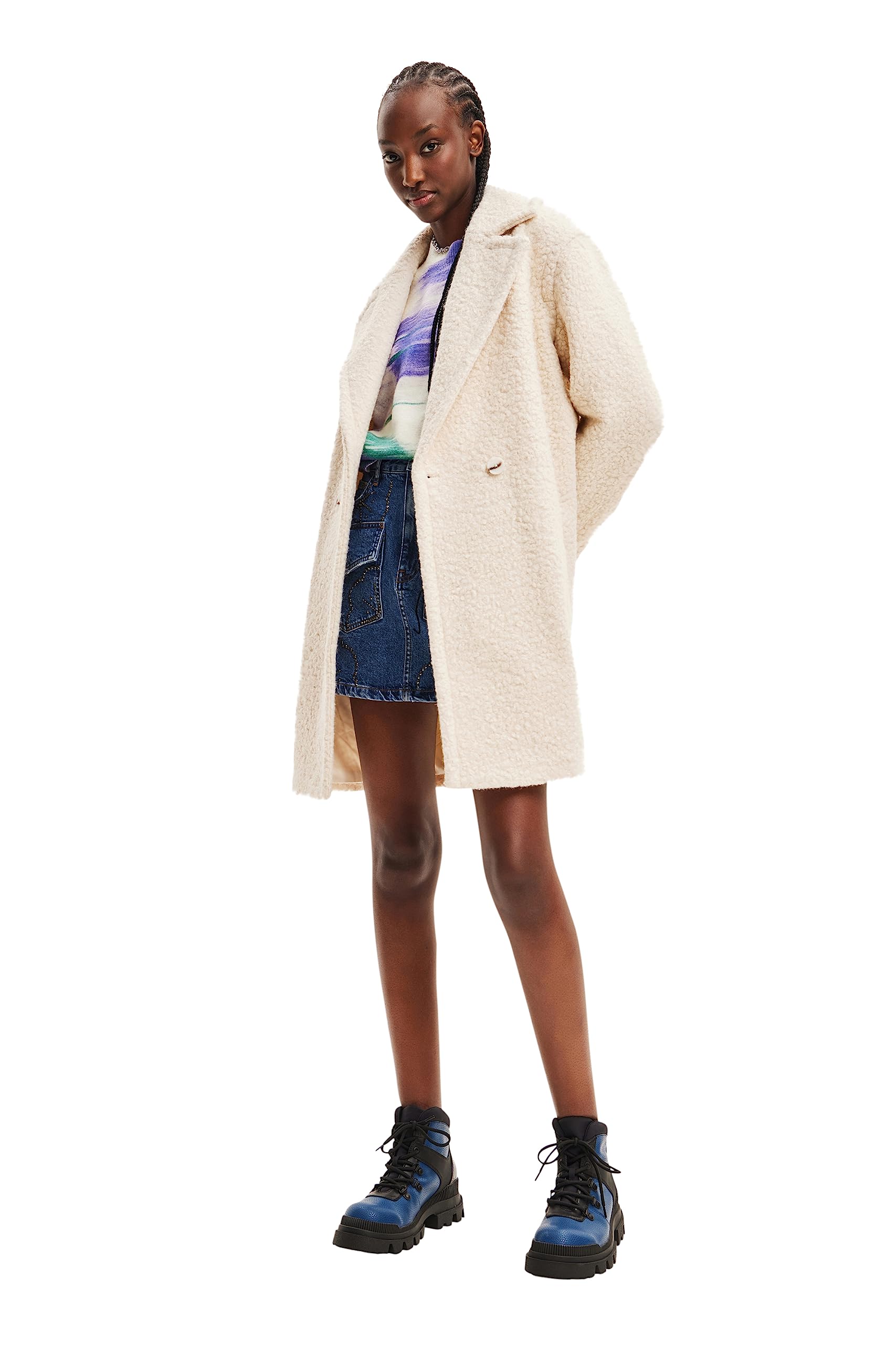 Desigual Coat_london Cappotto in tessuto da donna Donna