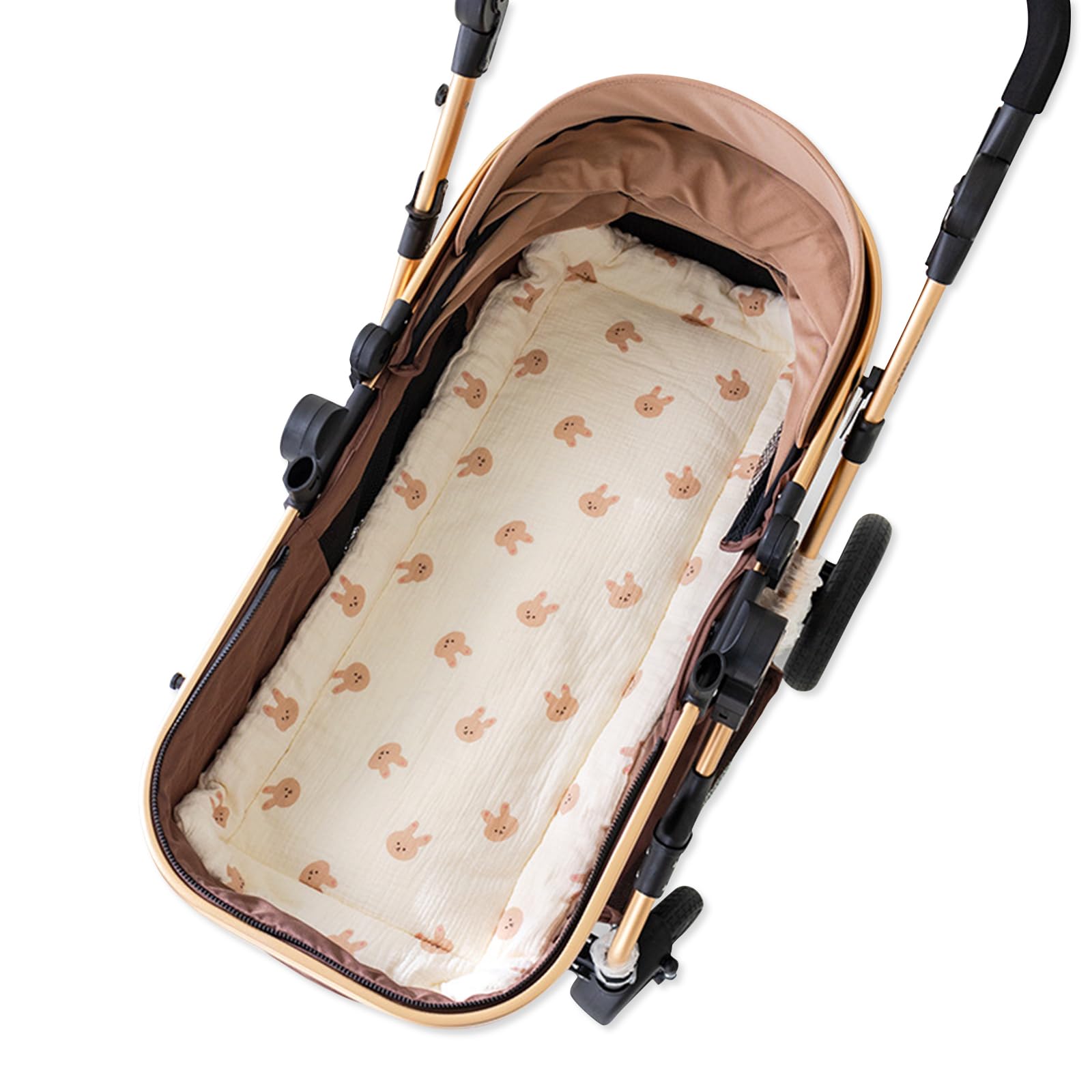 SONARIN Warme Sitzauflage Kinderwagen,Weiche Dicke Kinderwagen Einlage Buggy Auflage Universal Kinderwagenkissen Sitzeinlage Sitzkissen für Kinderwagen Buggy Kindersitz(Hase)